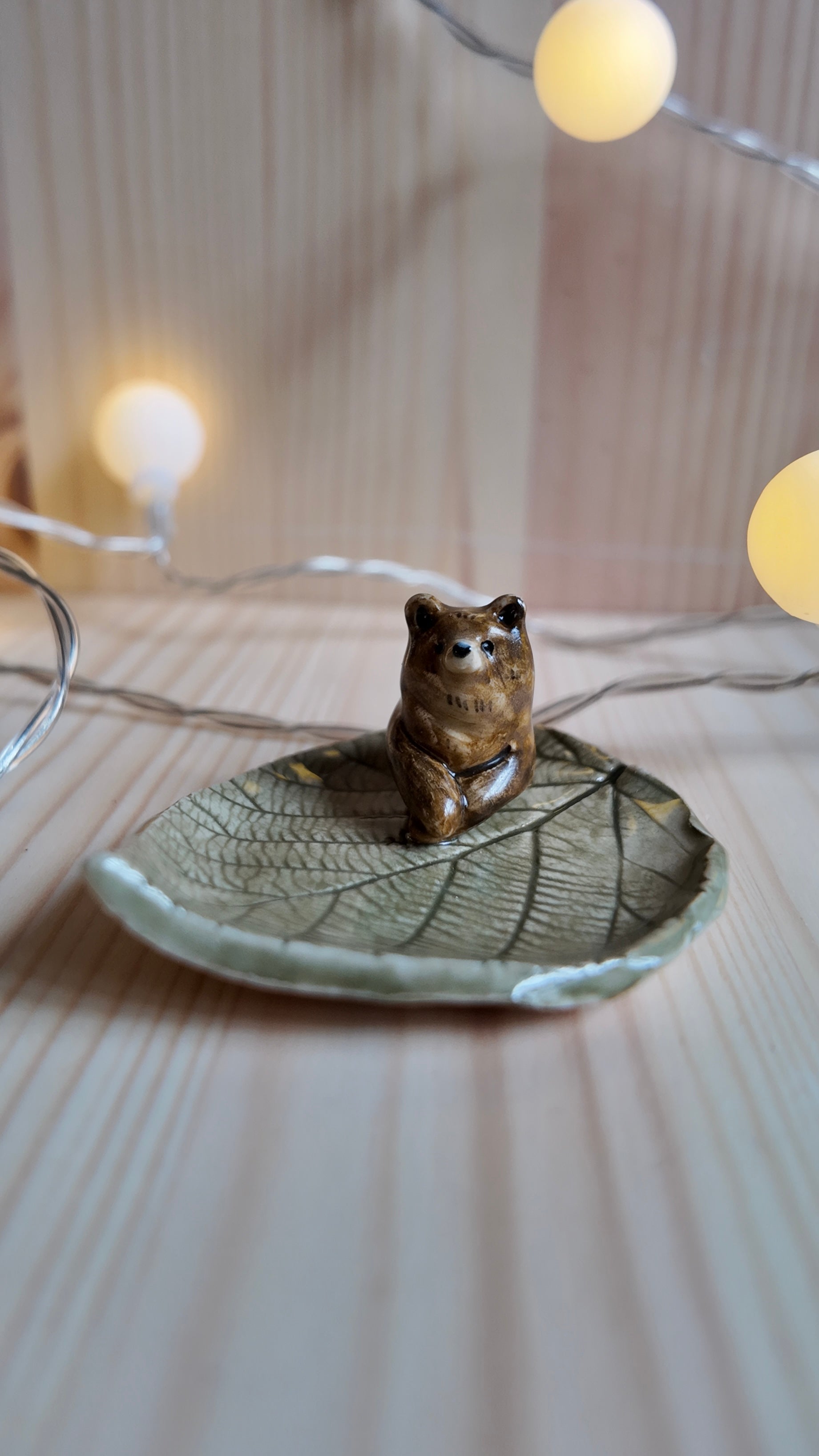 Bear small ring dish