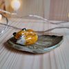 Fox laying small ring dish