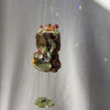 Fox Woodland Themed Sun Catcher (with Cut Glass Crystals featuring platinum foiling for sparkle)