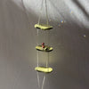 Frog Mushroom Themed Sun Catcher (with Cut Glass Crystals featuring platinum foiling for sparkle)