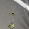 Frog and Hummingbird Themed Sun Catcher (with Cut Glass Crystals featuring platinum foiling for sparkle)