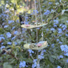 Two Tiered Larger Frog Sun Catcher (with Cut Glass Crystals featuring platinum foiling for sparkle)