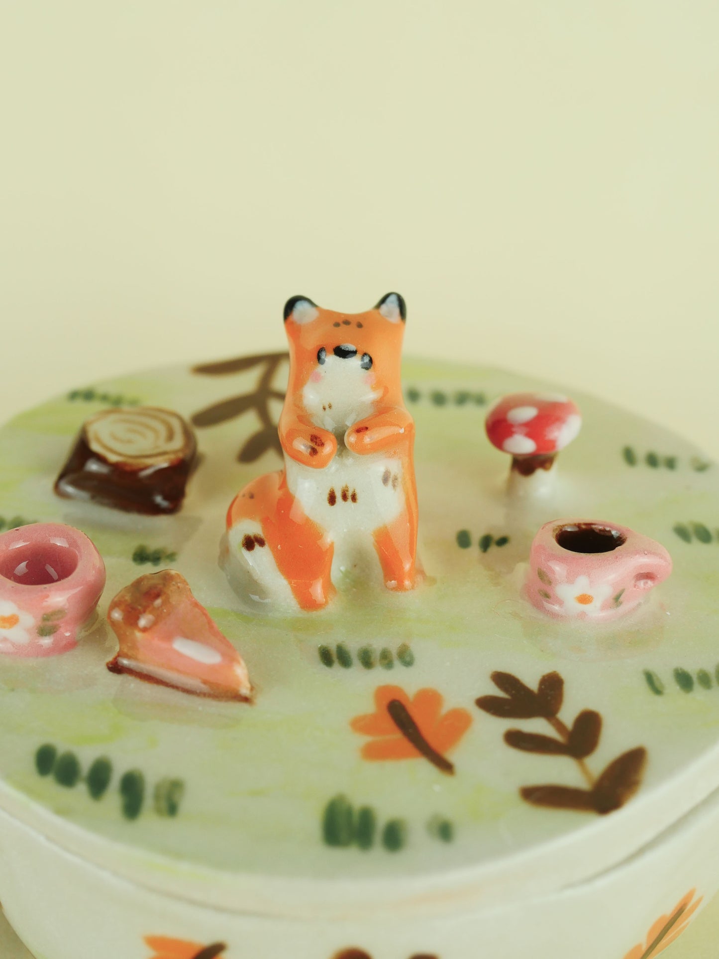 Woodland Fox Picnic Trinket Pot