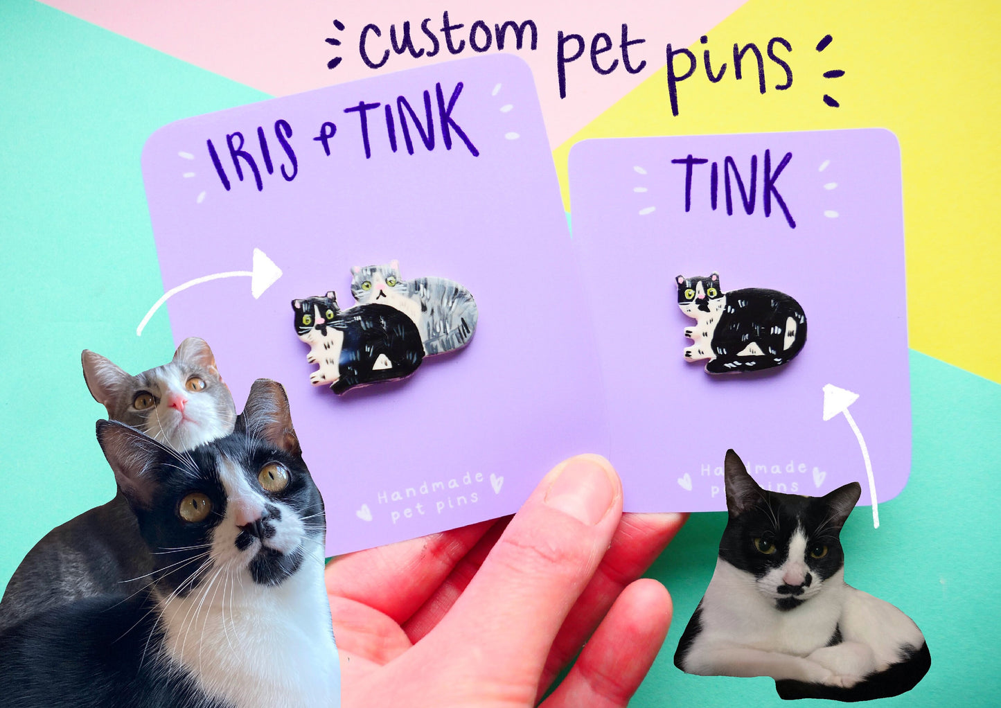 Custom Clay Pet Pins