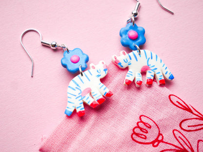 Tiger Flower Multicoloured Statement Earrings